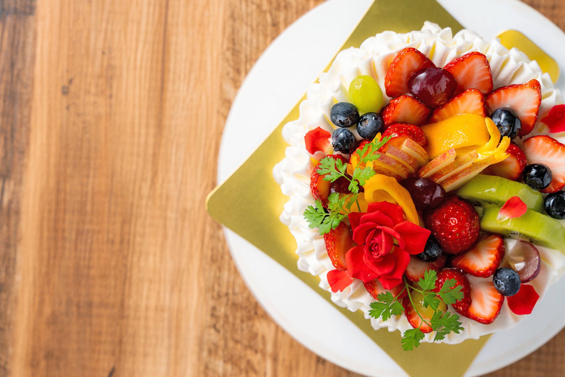 Signature fresh fruit cake